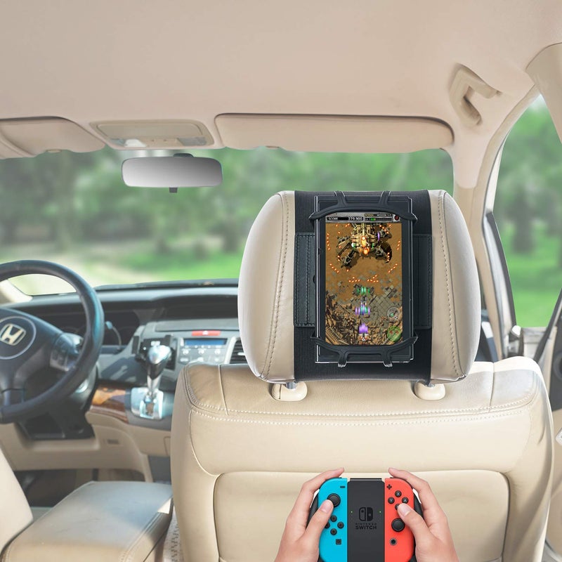 TFY Ninitendo Switch Car Mount Swivel Car Headrest Mount Silicon Holder for Game Machine Nintendo Switch 2 - Image 4